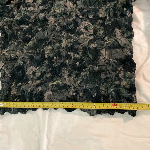 Stockholm Atelier & Other Stories Black Print stretch texture crop top sz 10 NWT - Picture 8 of 13